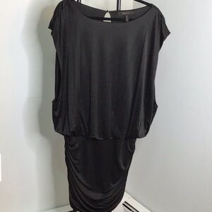 BCBG MaxAzria Black Jersey Short Sleeveless Dress